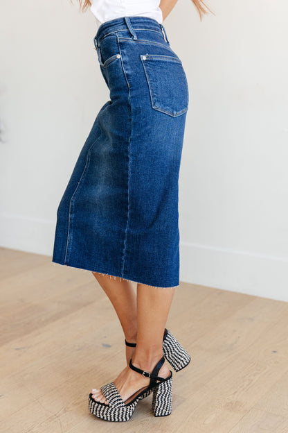 Judy Blue Marcy Midi Skirt