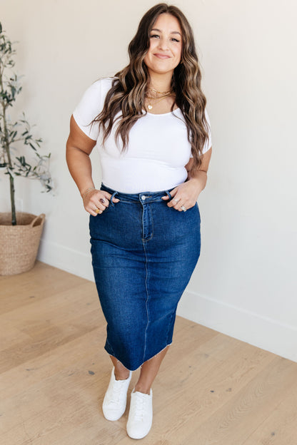 Judy Blue Marcy Midi Skirt