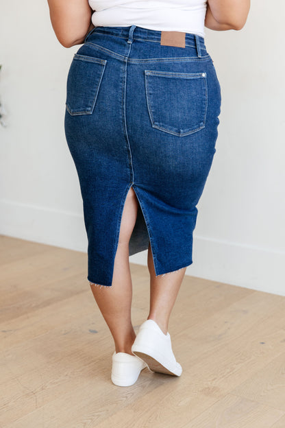 Judy Blue Marcy Midi Skirt