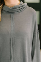Off the Clock French Terry Turtleneck