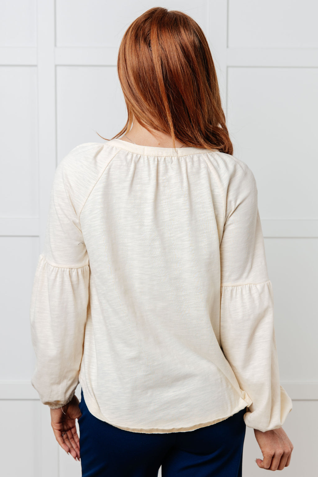 Wildflower Embroidered Bishop Sleeve Blouse