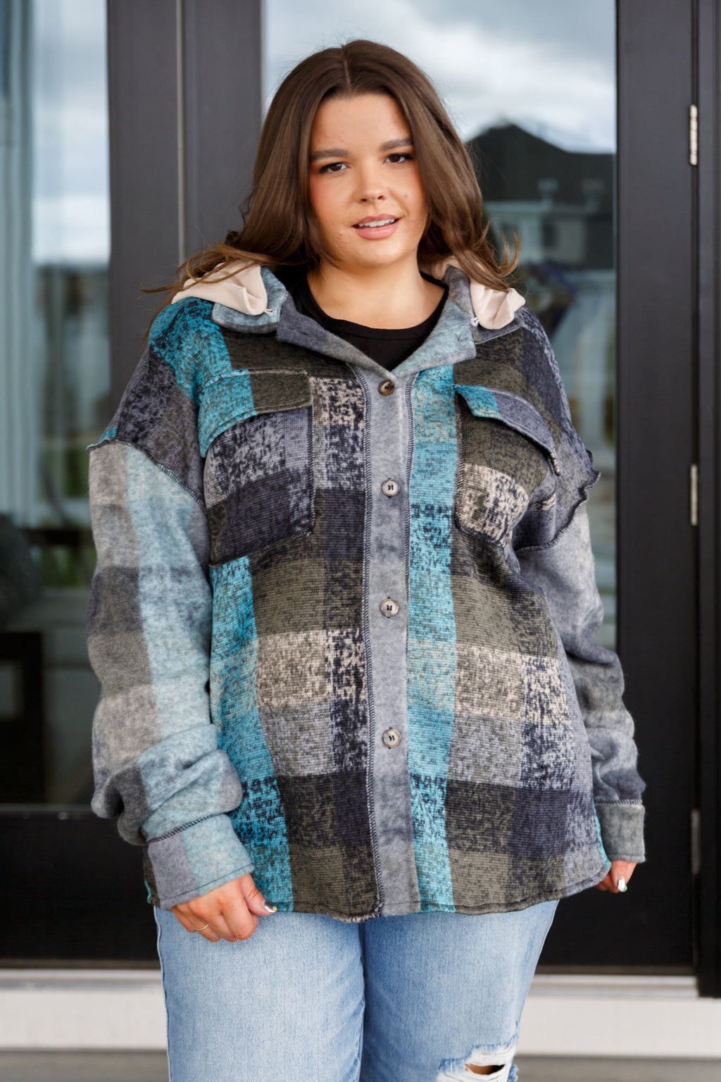 Cabin Trails Plaid Hooded Shacket