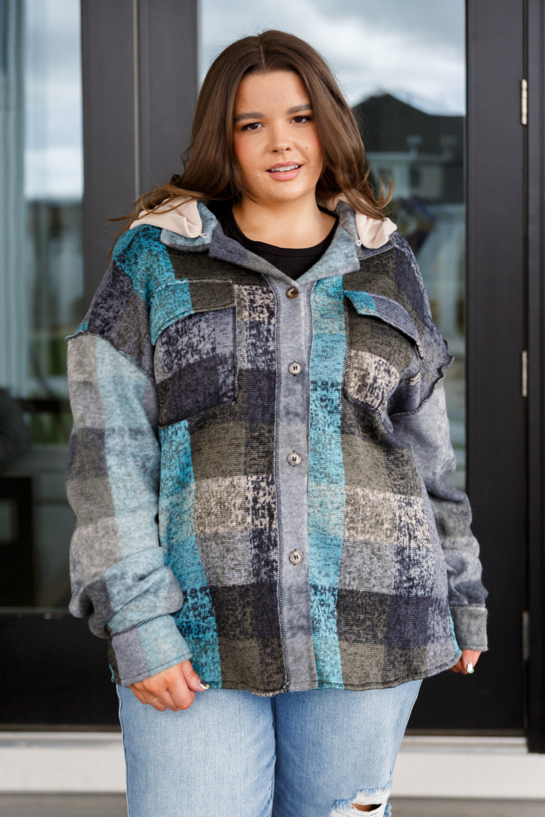 Cabin Trails Plaid Hooded Shacket
