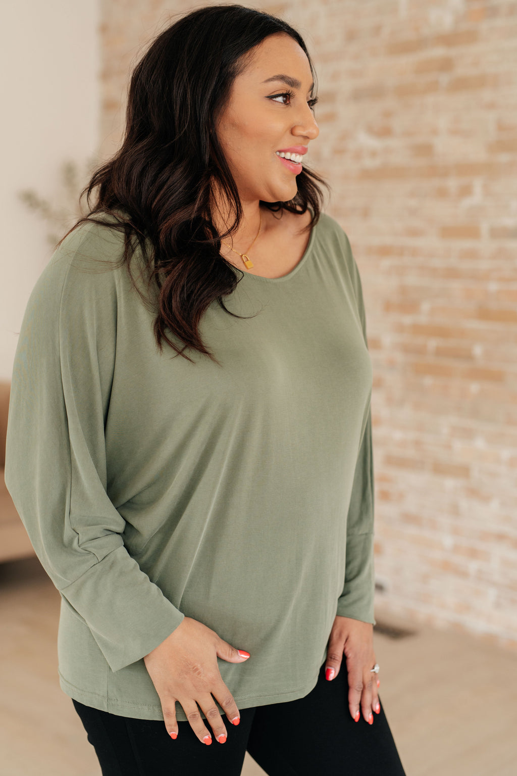 Softly Styled Dolman Top