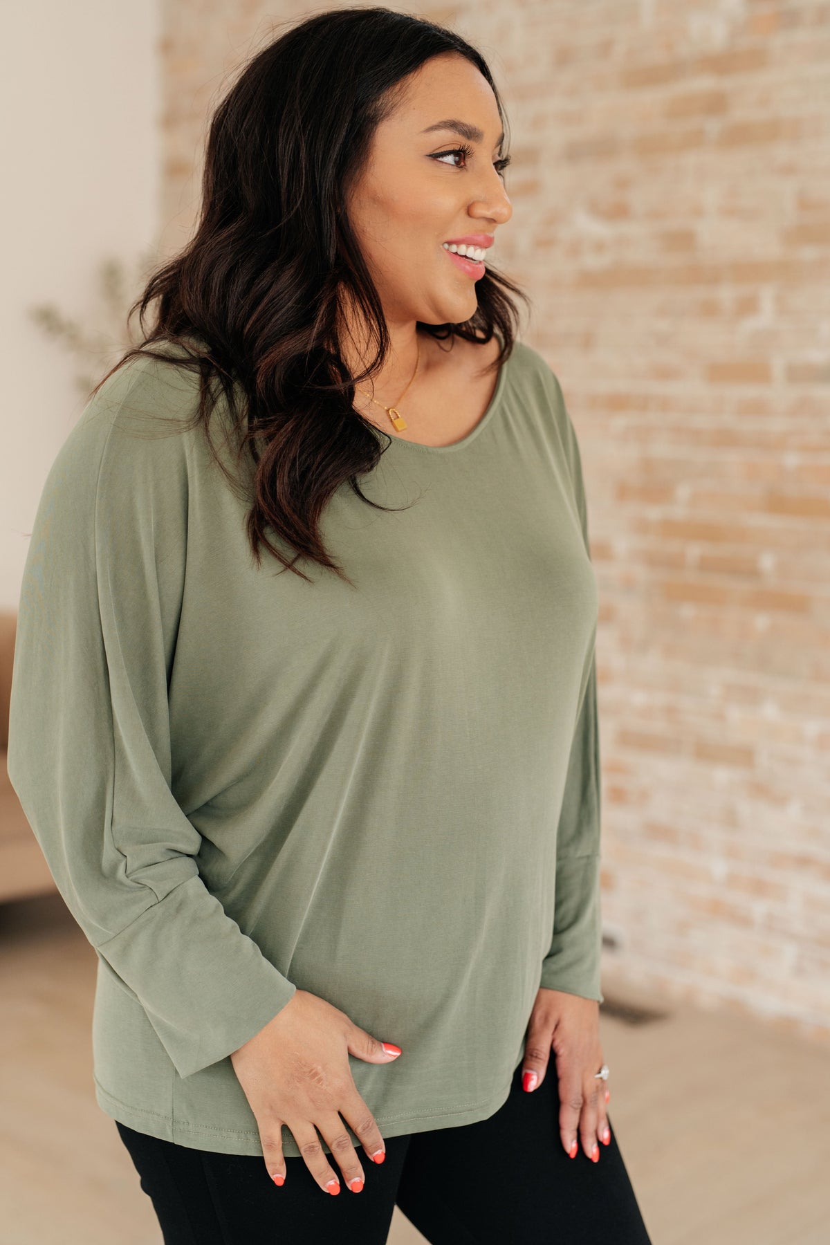 Softly Styled Dolman Top