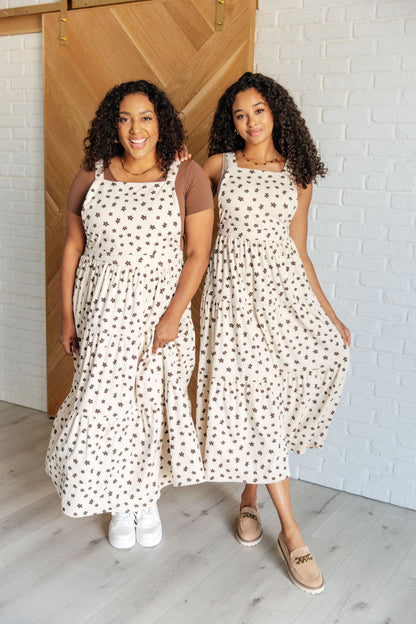 Golden Hour Corduroy Tiered Dress