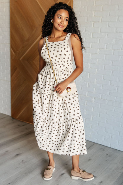 Golden Hour Corduroy Tiered Dress