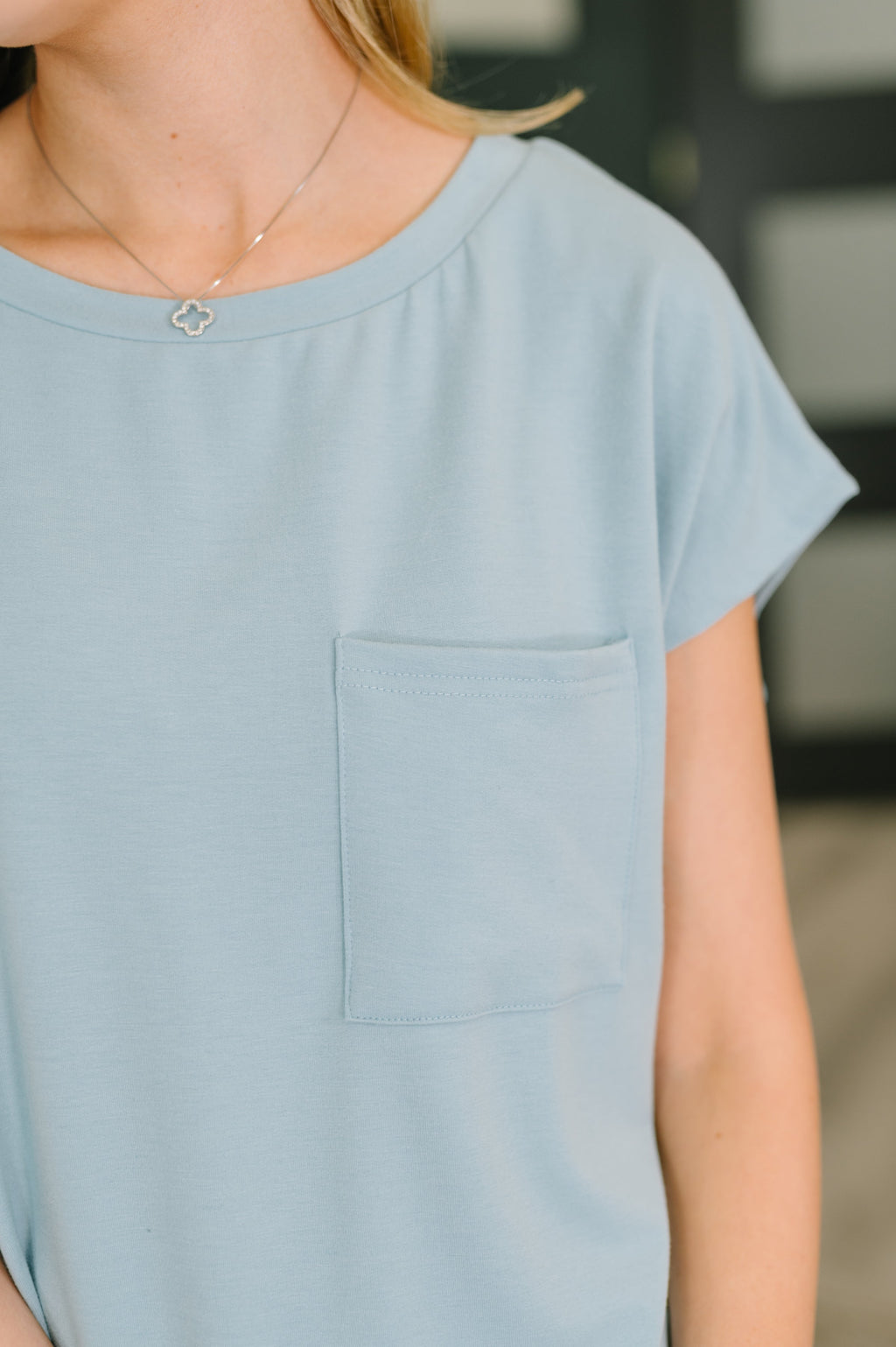 Blue Skies Pocket Tee