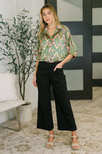 Satin Button Up Blouse