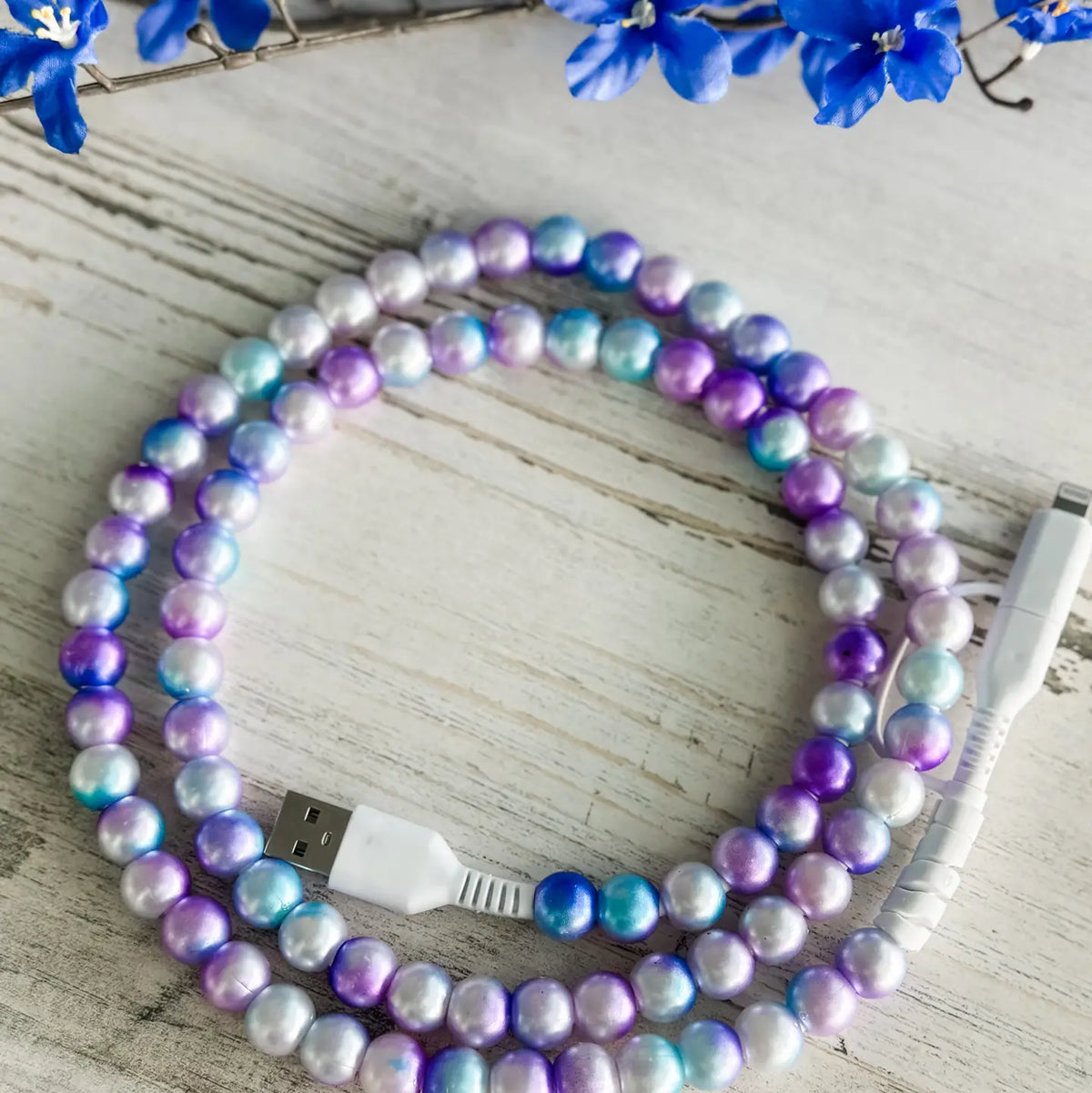 Beaded 2-in-1 Phone Charging Cable