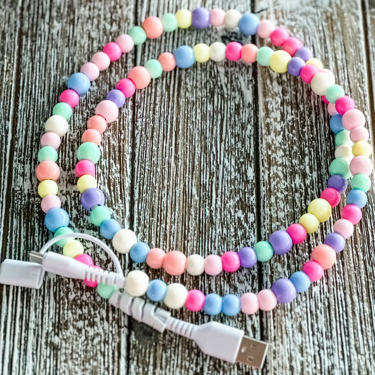 Beaded 2-in-1 Phone Charging Cable