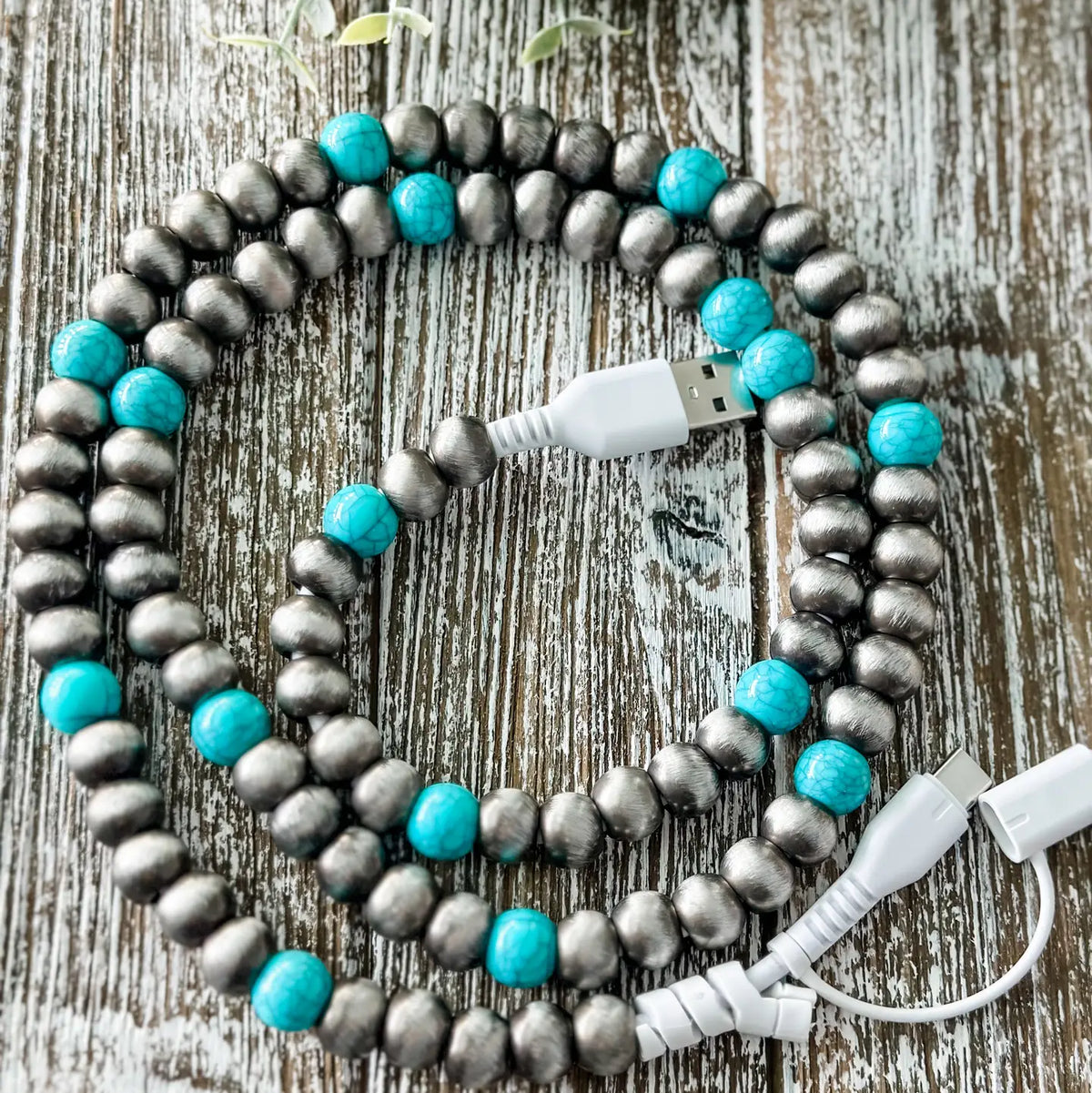 Beaded 2-in-1 Phone Charging Cable