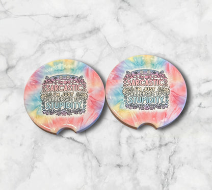 Ceramic Car Coaster Sets