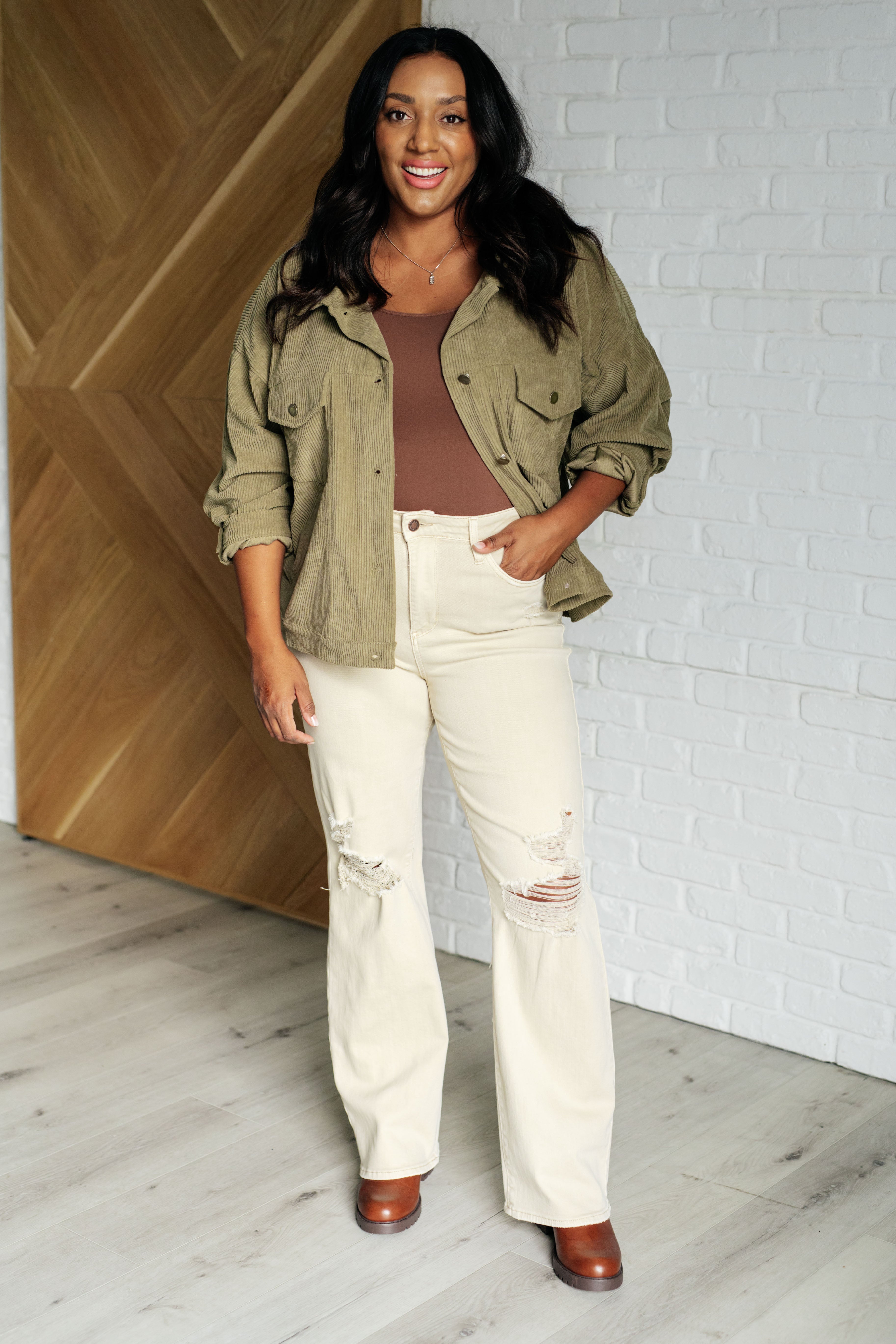 Primrose Olive Corduroy Jacket