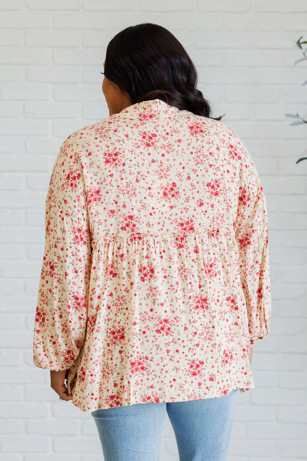 Sweet Simplicity Ruffle Button Down Blouse