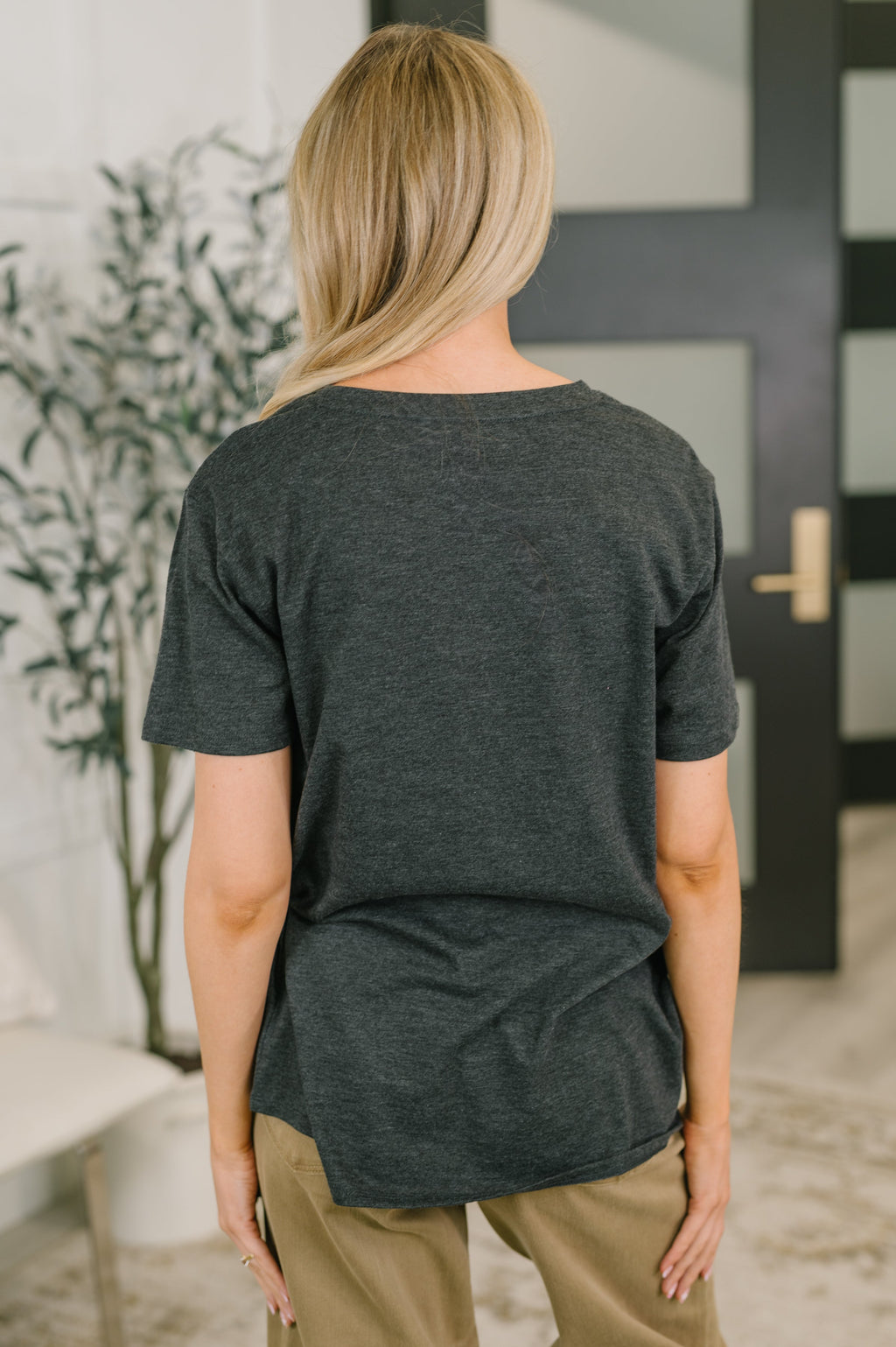 Rest Assured Relaxed Tee in Charcoal