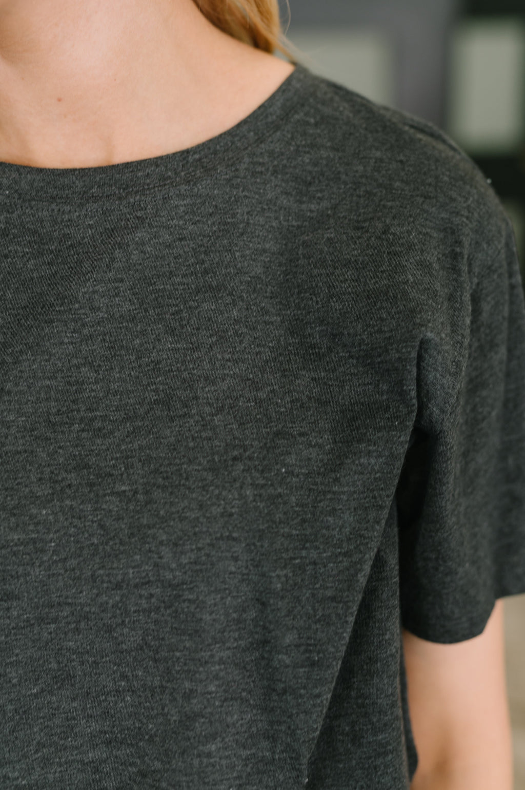 Rest Assured Relaxed Tee in Charcoal