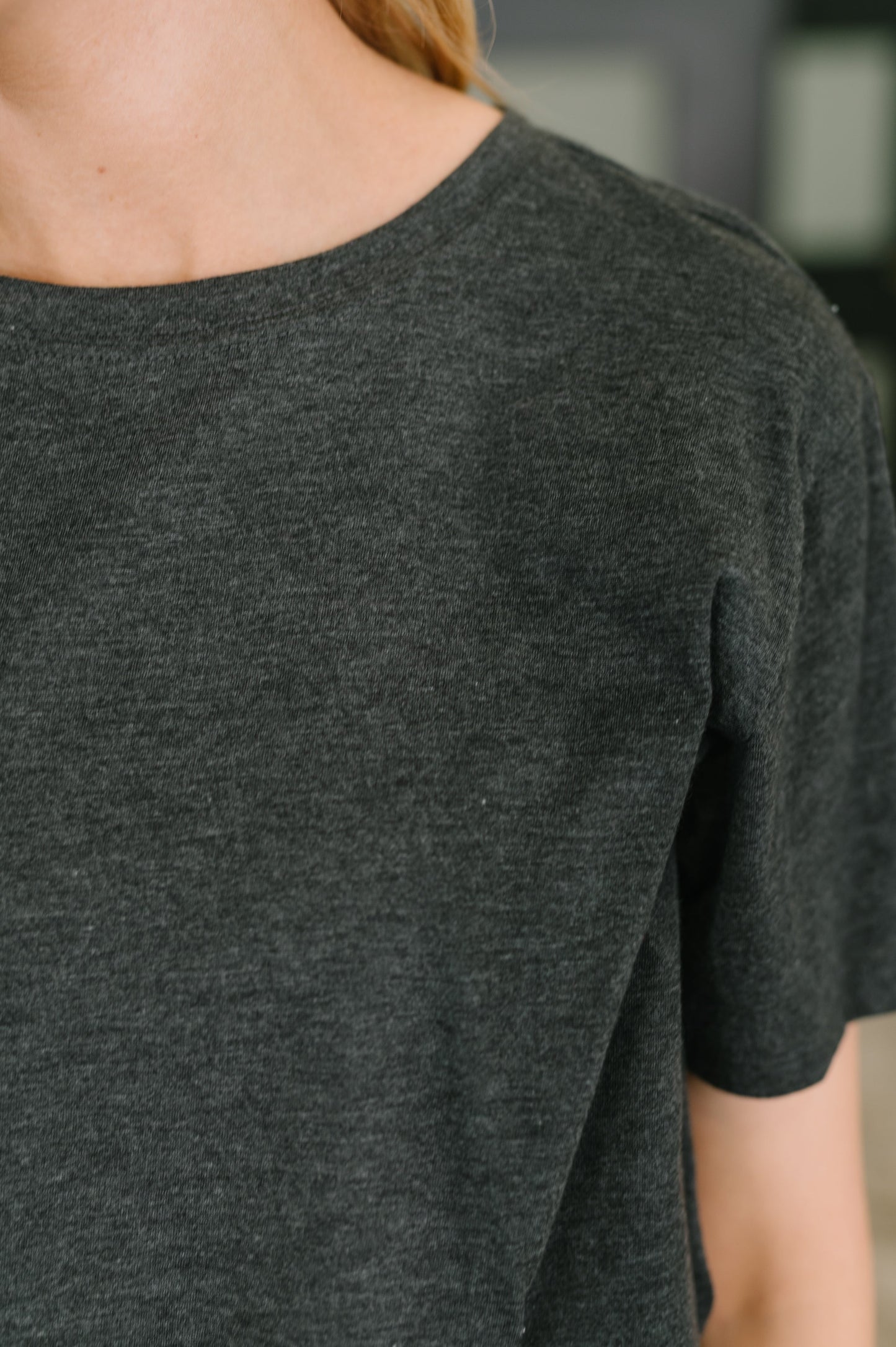 Rest Assured Relaxed Tee in Charcoal