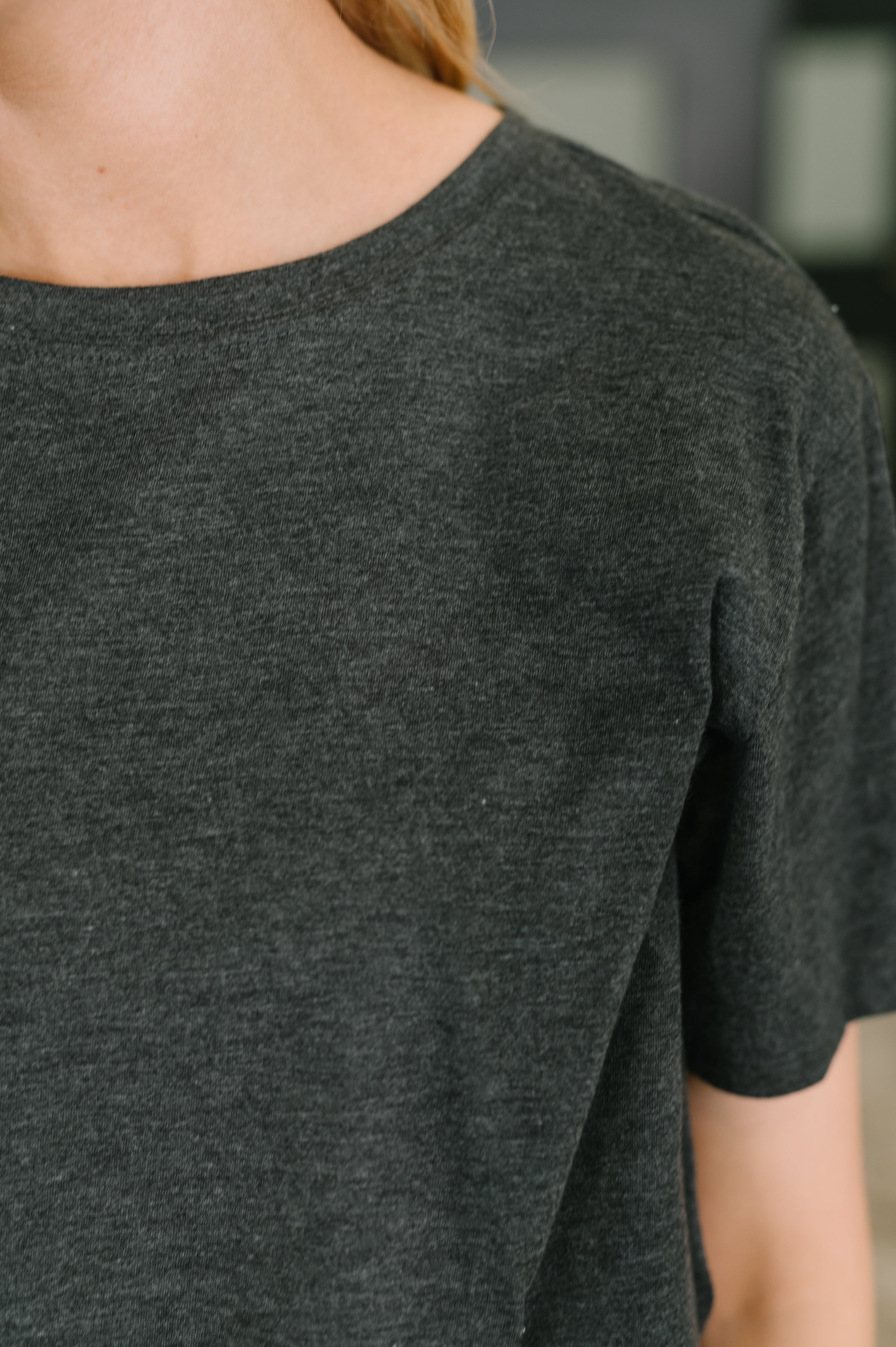 Rest Assured Relaxed Tee in Charcoal