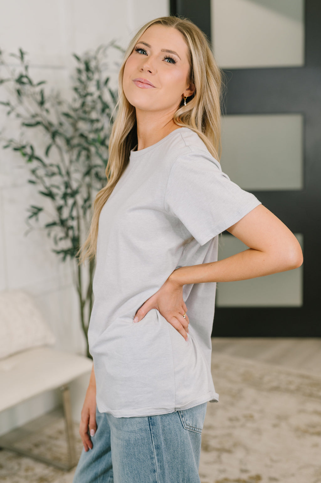Rest Assured Relaxed Tee in Heather Gray