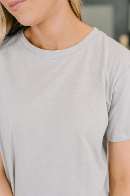 Rest Assured Relaxed Tee in Heather Gray