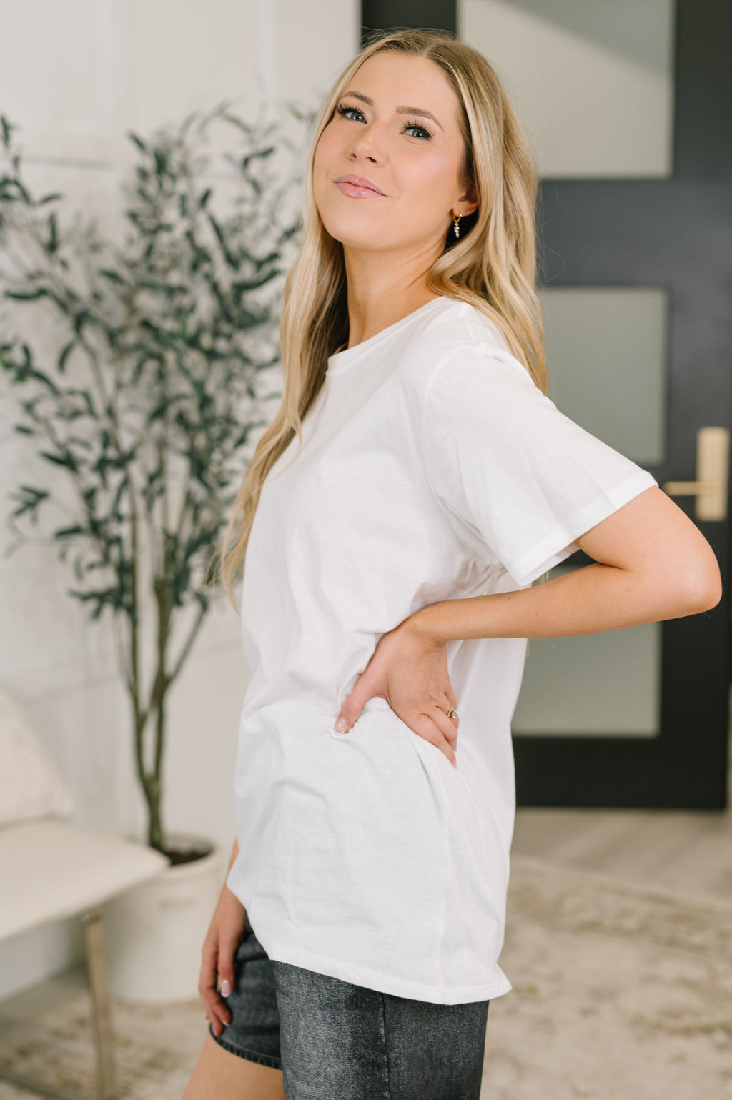 Rest Assured Relaxed Tee in White