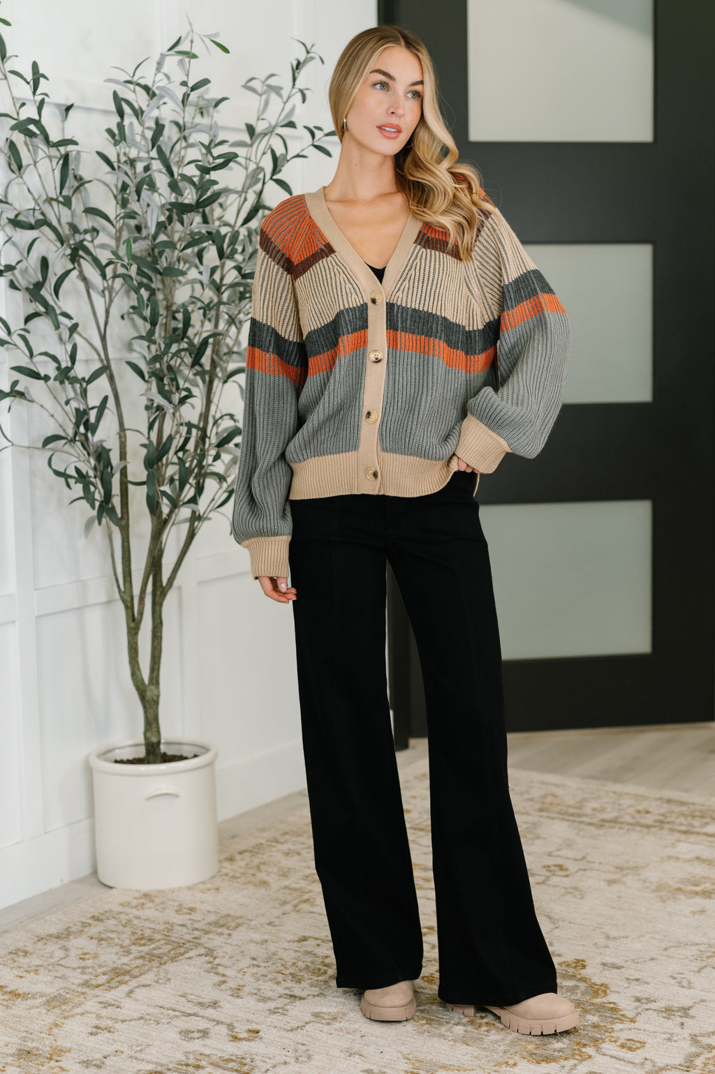 Worth the Wait Colorblock Cardigan