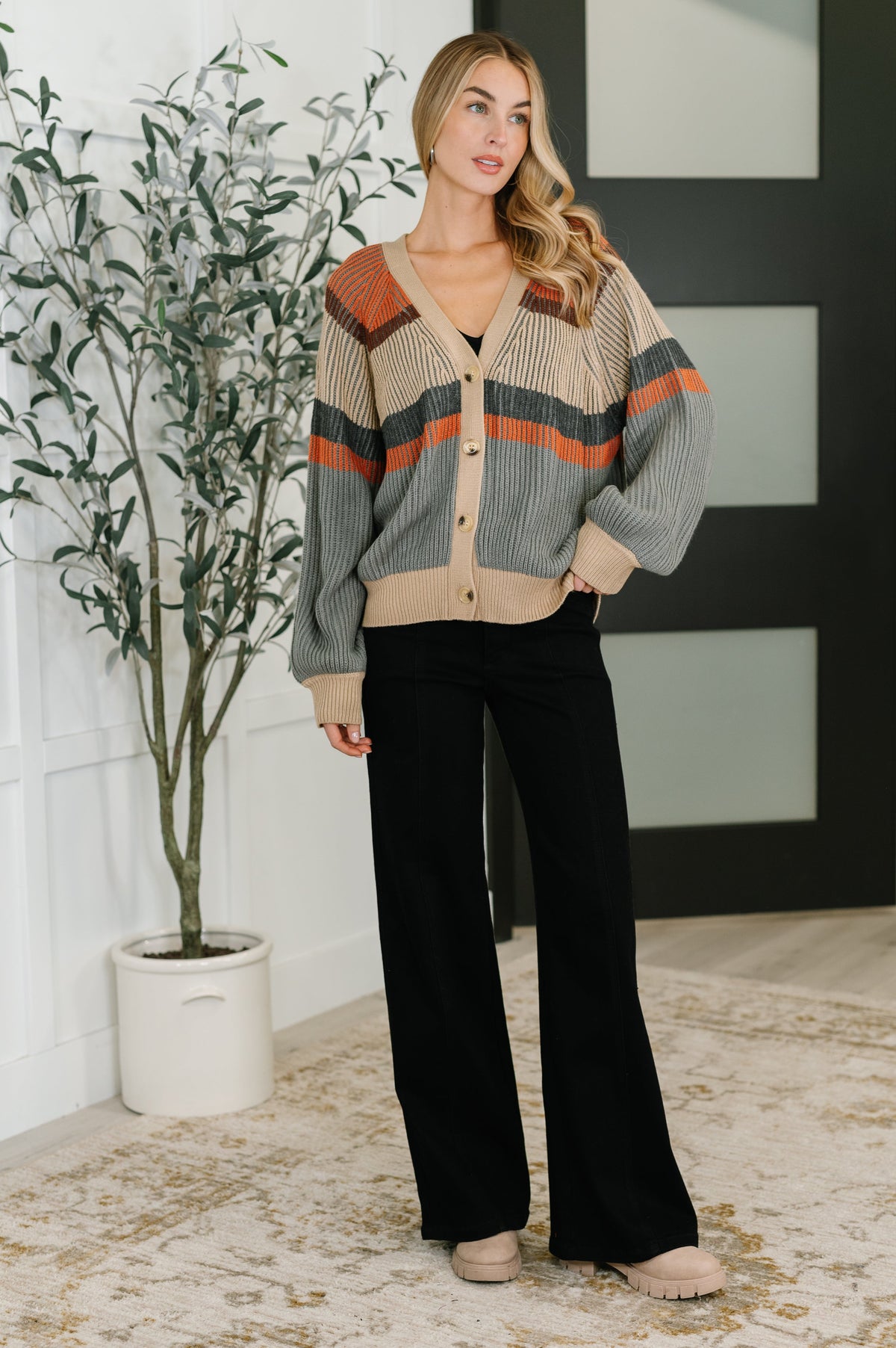 Worth the Wait Colorblock Cardigan