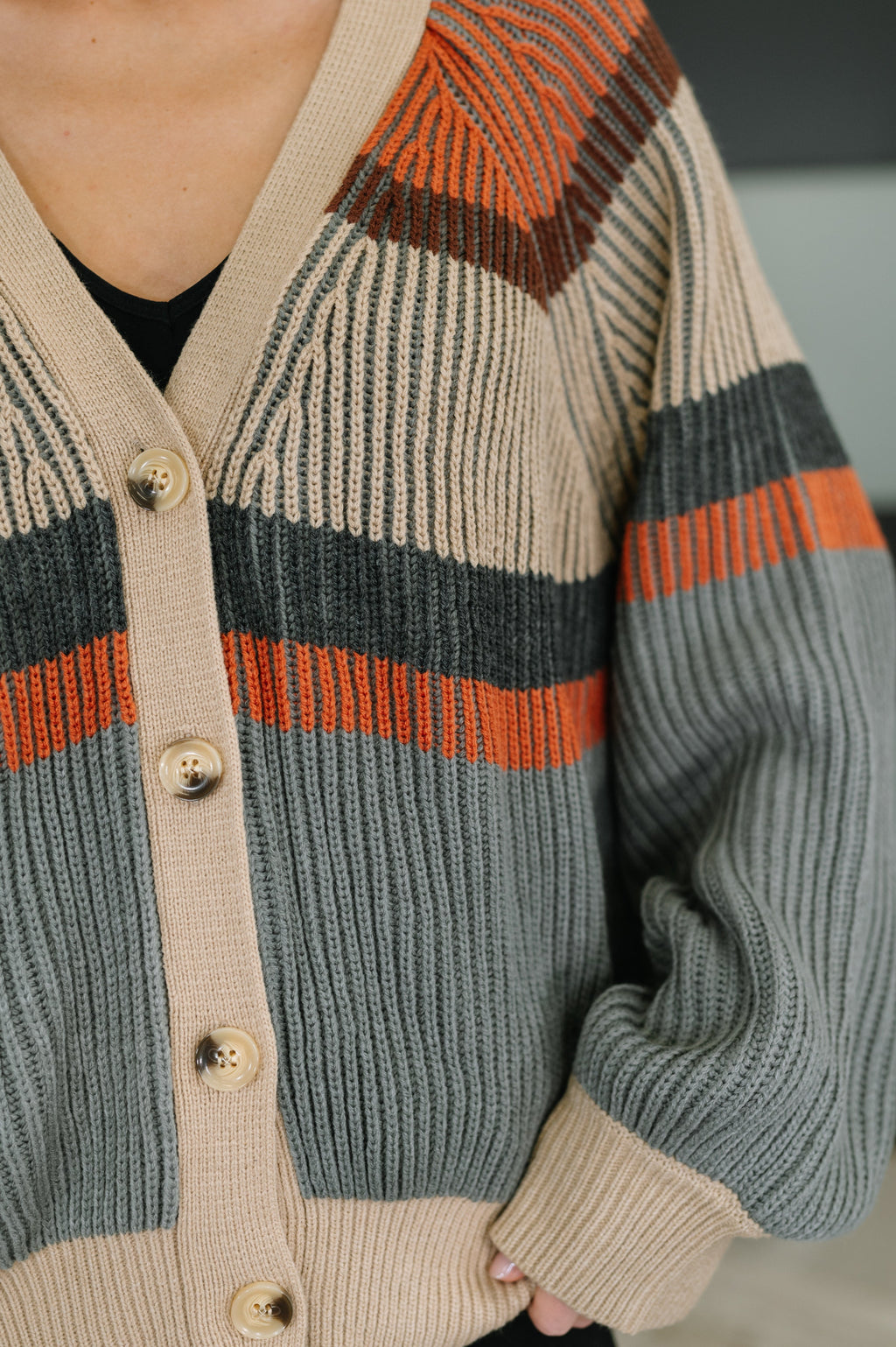 Worth the Wait Colorblock Cardigan