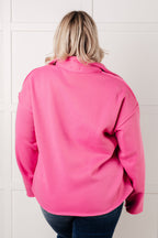 Pretty in Pink Collared Pullover