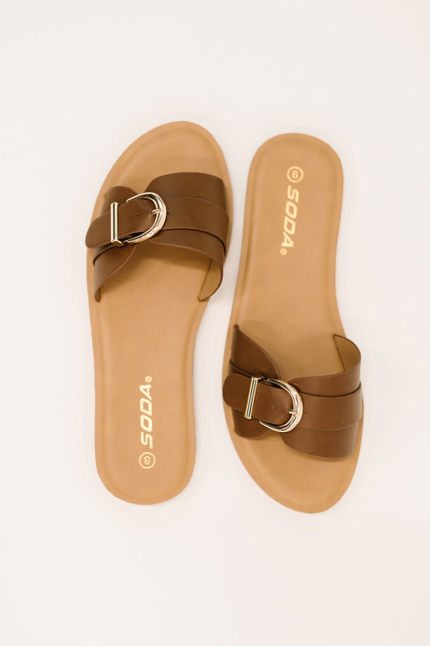Classic Buckle Slide Sandals