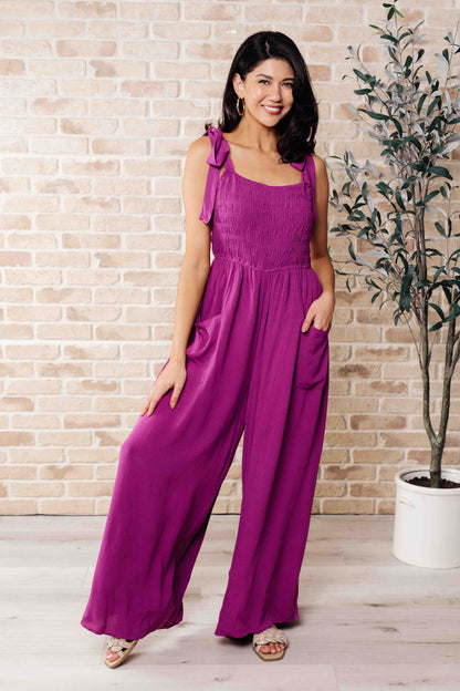 Just Add Plans Wide Leg Jumpsuit