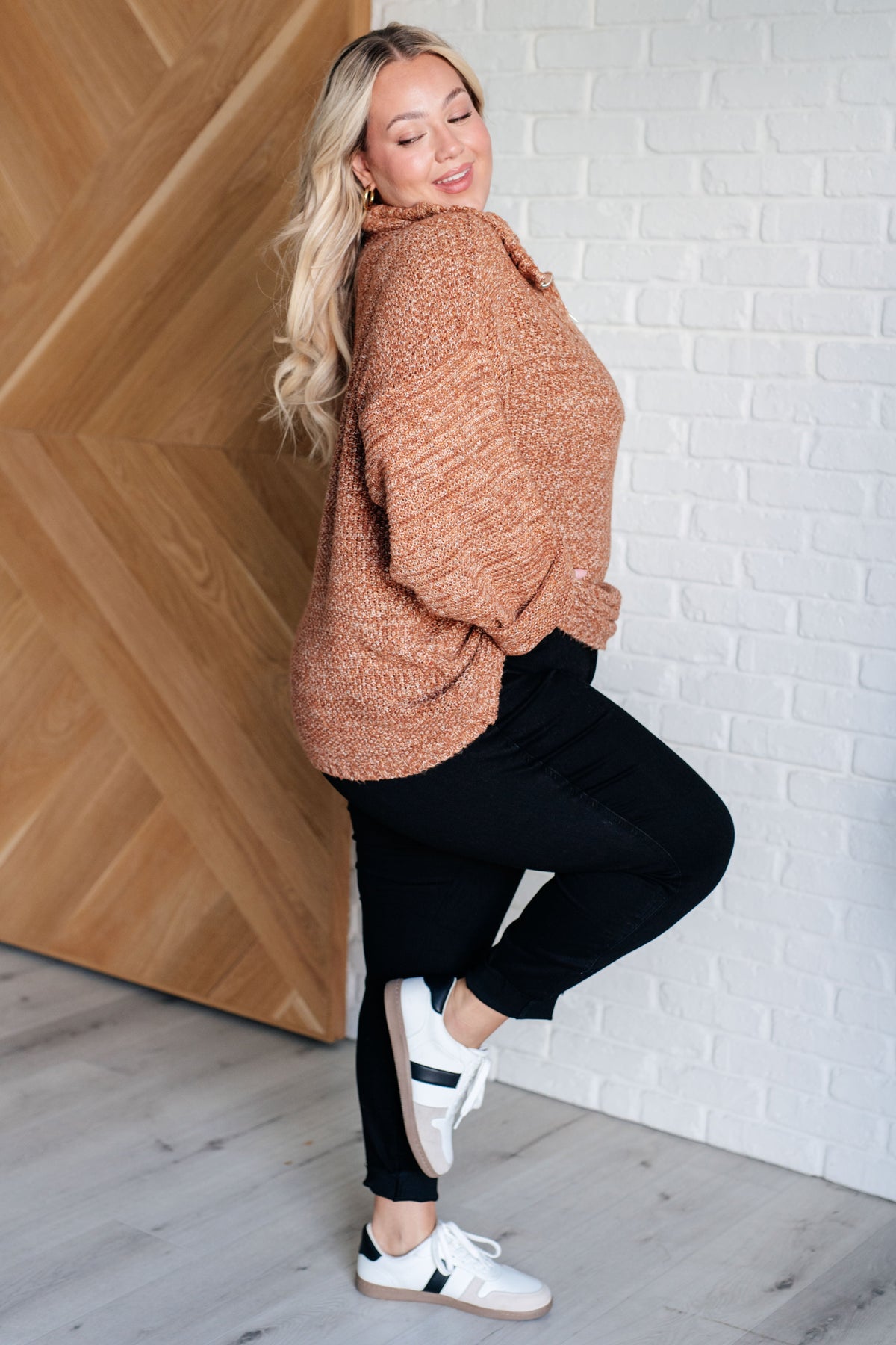 Cozy Outlook Oversized Half Zip Sweater