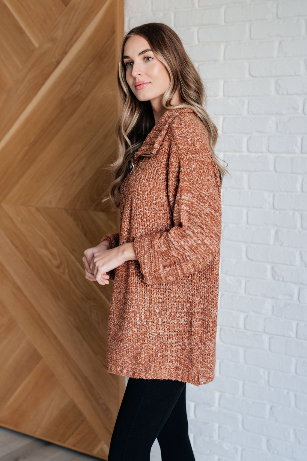 Cozy Outlook Oversized Half Zip Sweater