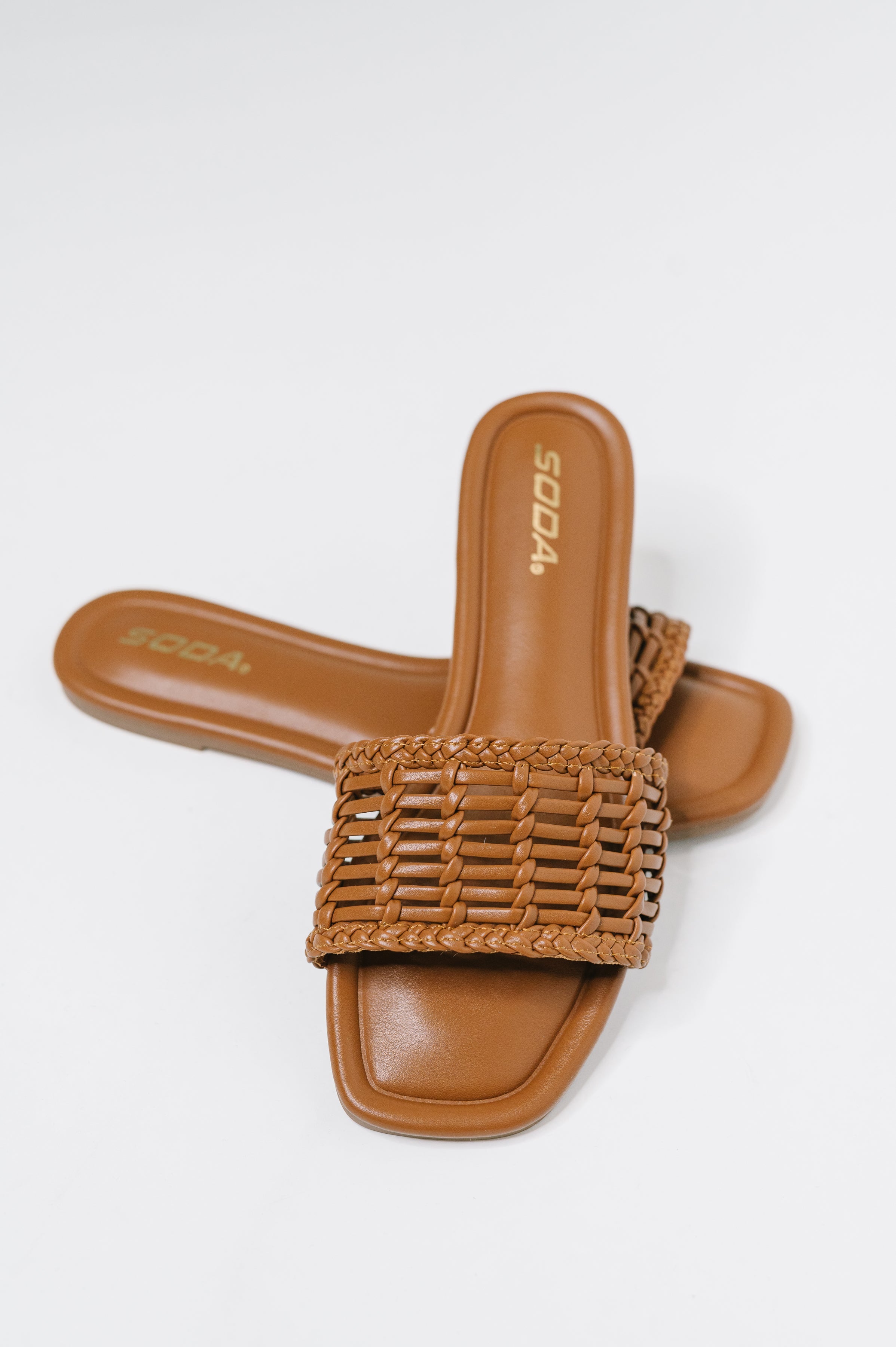 Golden Hour Woven Slides
