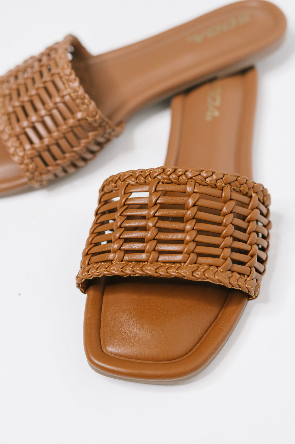 Golden Hour Woven Slides