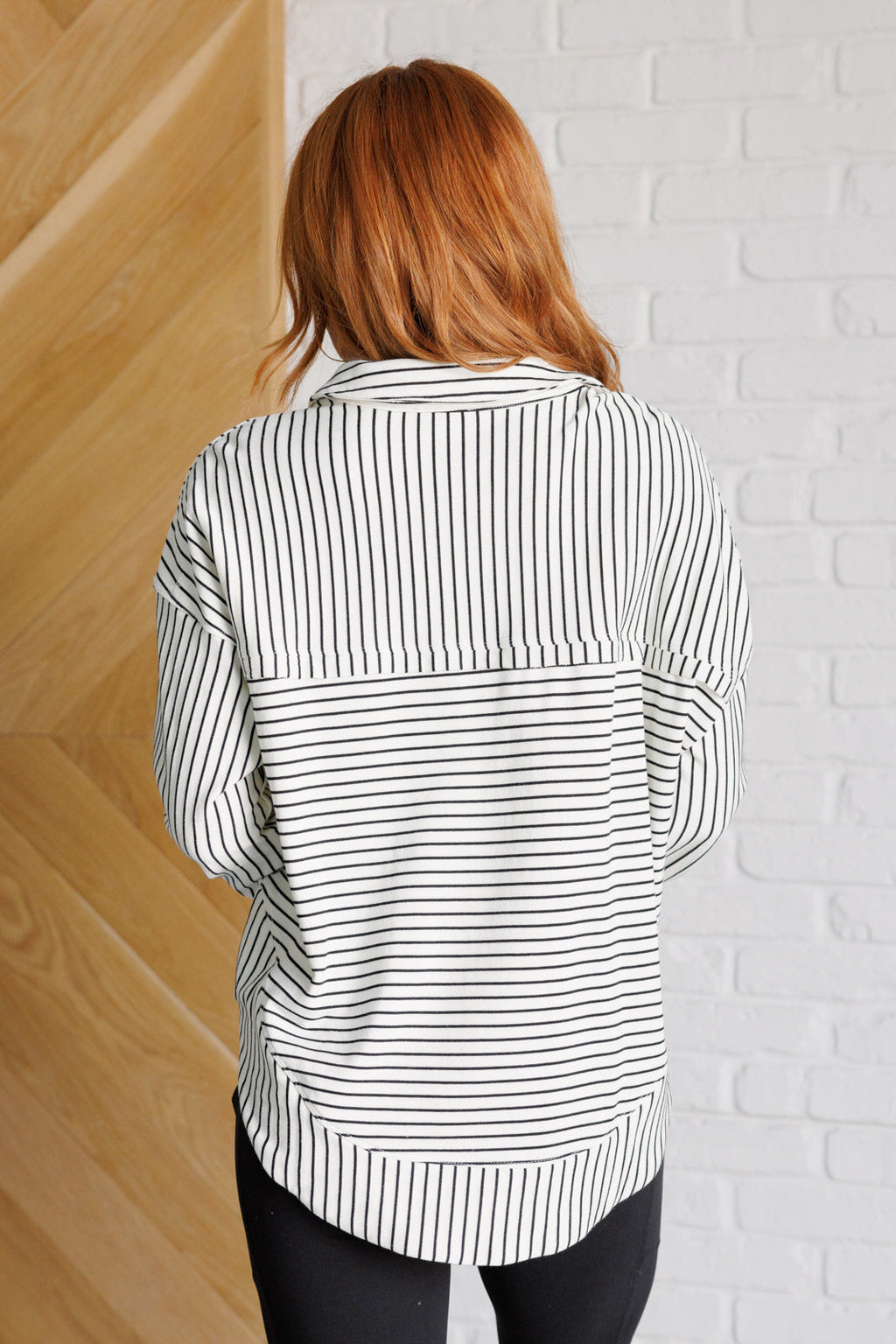 Serendipity Striped Collared Pullover