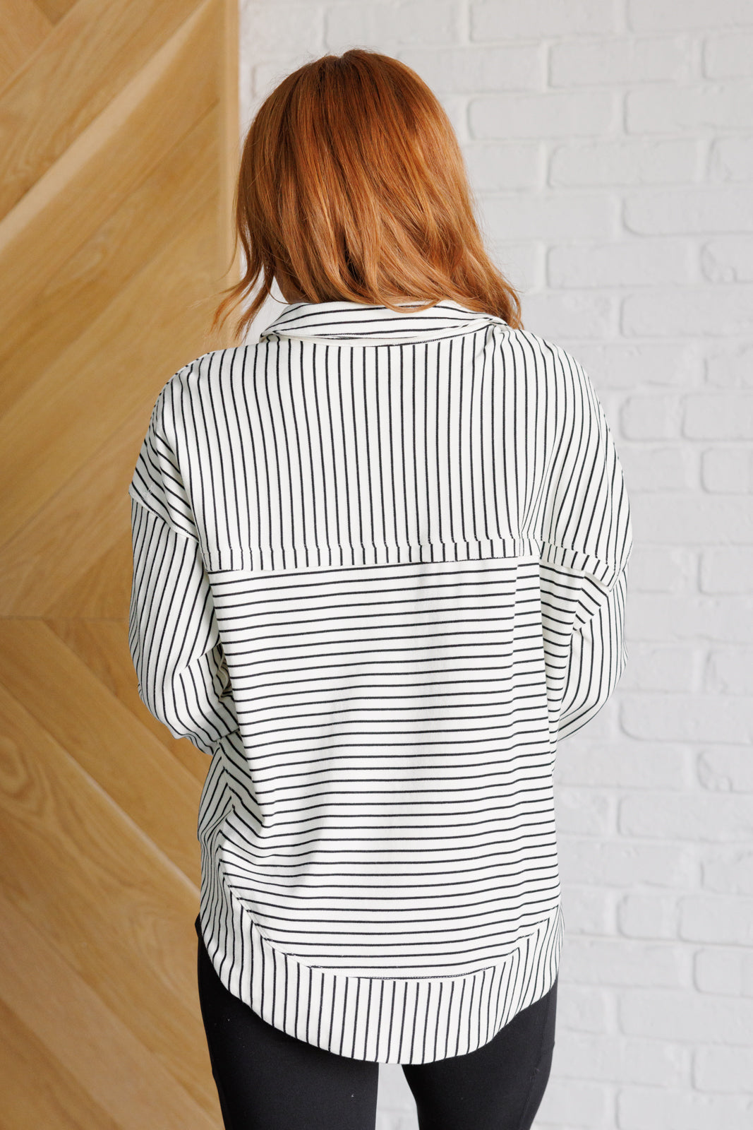 Serendipity Striped Collared Pullover