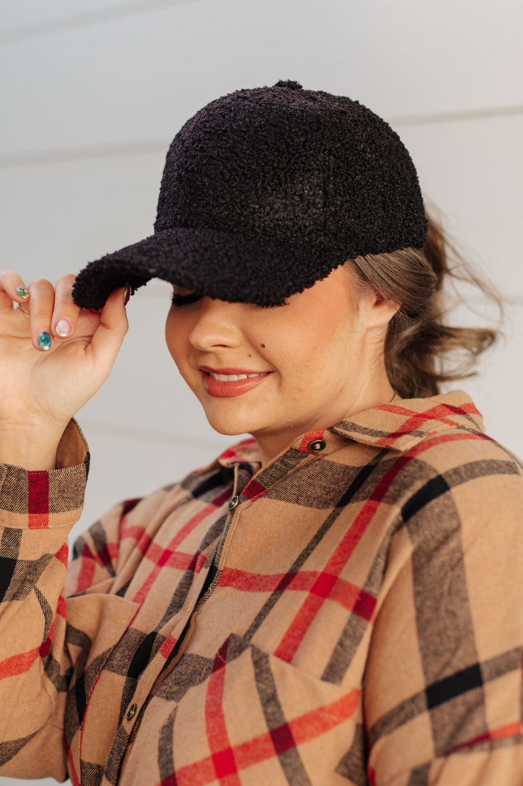 First Frost Sherpa Ball Cap in Black