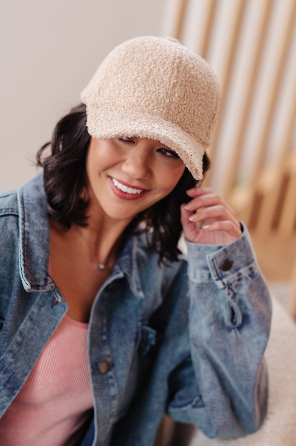 First Frost Sherpa Ball Cap in Khaki