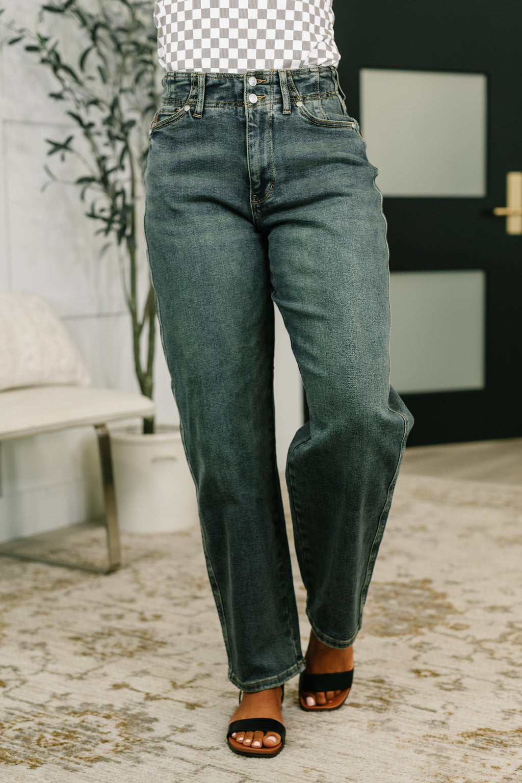Judy Blue Teressa Hollywood Waist Wide Leg Jeans
