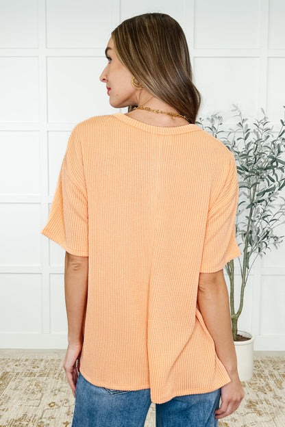 Wear It Well Pocket T-Shirt in Apricot Bliss