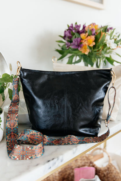 Convertible Two Piece Tote Set in Black and White