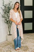 Softly Styled Kimono in Milk Tea