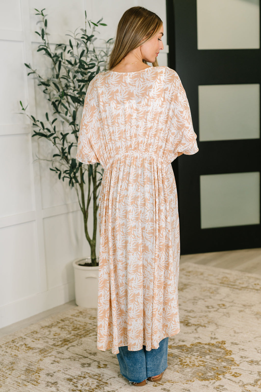 Softly Styled Kimono in Milk Tea