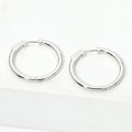 Full Circle Silver-Tone Hoop Earrings