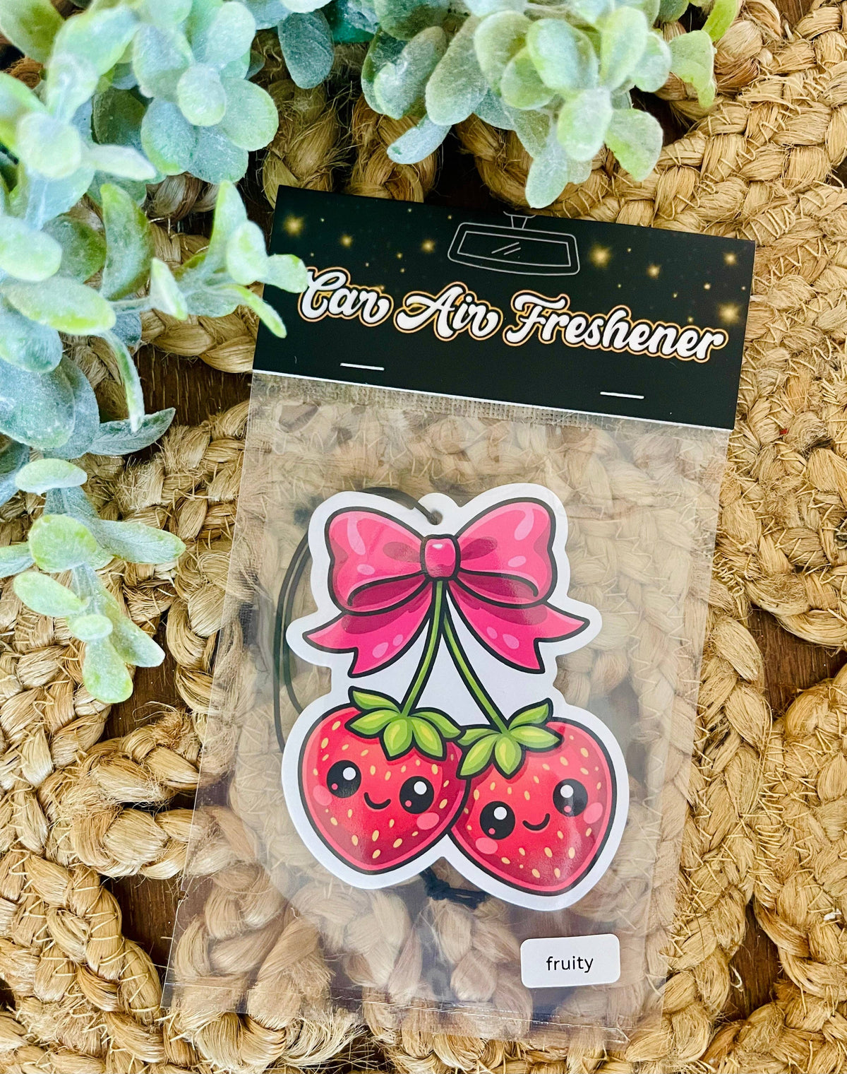 Strawberry Cherries Car Air Freshener