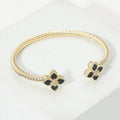 Black Dahlia Cuff Bracelet