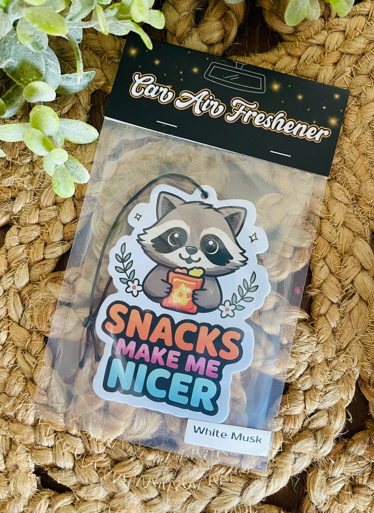 Snacks Make Me Nicer Car Air Freshener