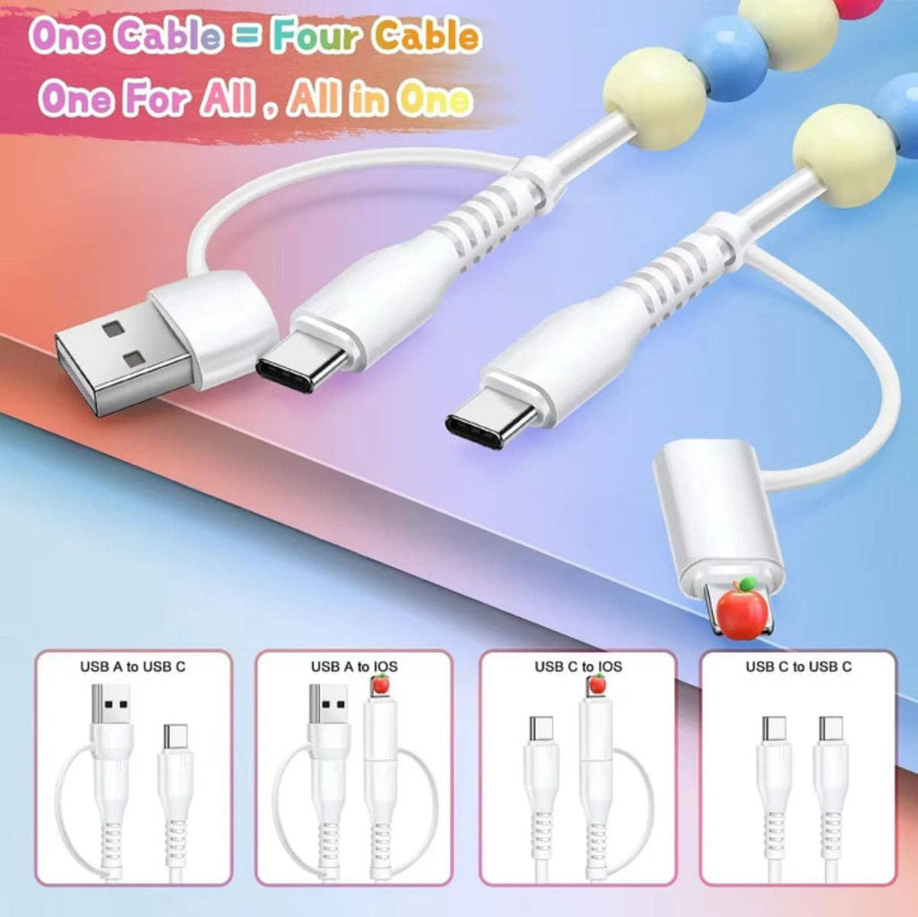 Beaded 4-in-1 Phone Charging Cable